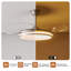 Ventilateur de plafond moderne à DEL 42 pouces à 2 niveaux avec éclairage et télécommande, pales rétractables, moteur à courant continu à 6 vitesses réglable et silencieux pour le salon, la chambre à coucher, la salle à manger