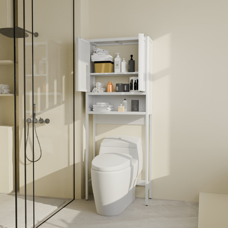 Rangement pour salle de bain Lowanna, Blanc