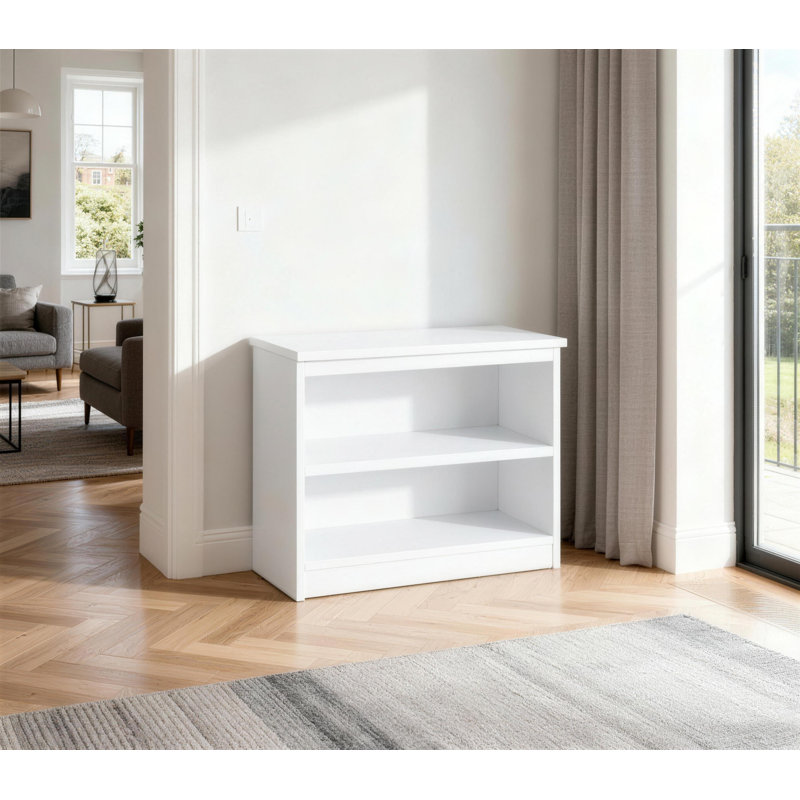 Bremser 72cm H x 85cm W Standard Bookcase, White