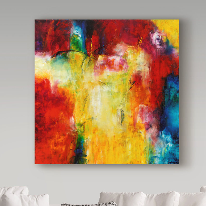 «Find the Hidden Treasure» par Barabbas, reproduction de peinture acrylique sur toile tendue, H 24 po x l 24 po x P 2 po