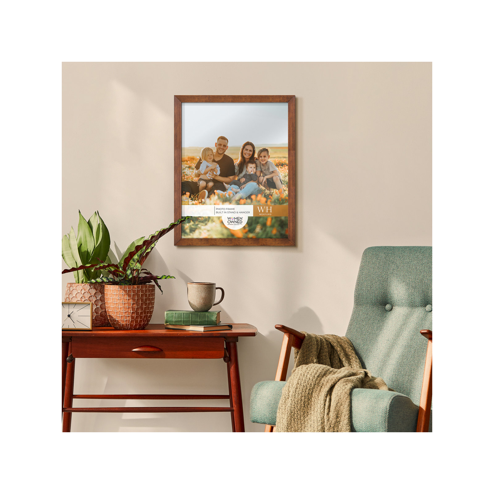 Apolline Wood Picture Frame, 11" x 14", Walnut