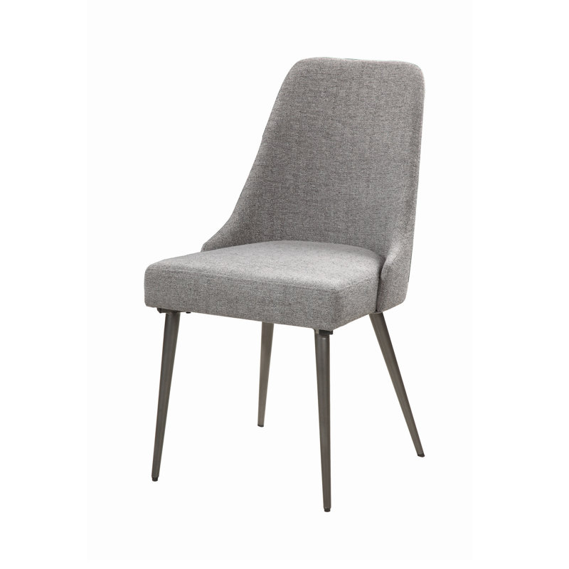 Chaise d'appoint rembourrée Baheerathan en gris