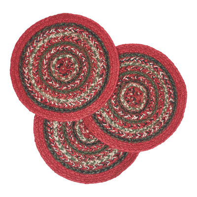 Jute Round 3 Piece Trivet Set