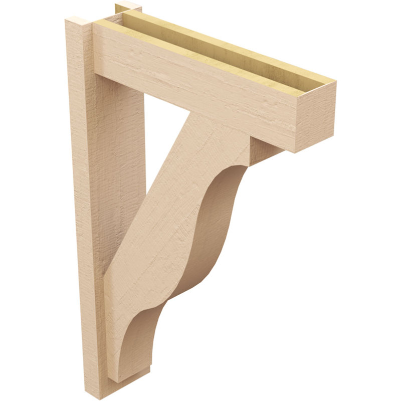 Bois de cèdre brut Funston Block TimberThane Perspector, brun clair apprêté, H 34 po x l 6 po x P 22 po