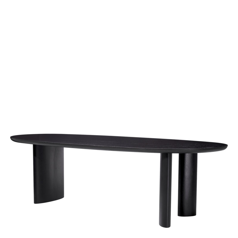 Dining Table Lindner Black Veneer - Legs