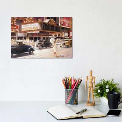 Los Angeles I by E Denis - Wrapped Canvas Painting