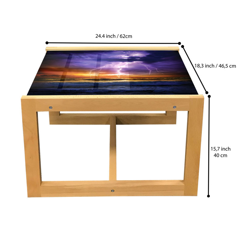 Jahmil Sled Coffee Table, 62cm H x 46cm W x 40cm D