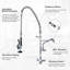 Robinet de cuisine en laiton avec douchette extractible