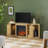 Dragelin Modern Reeded Fireplace TV Stand-103484733-100940192