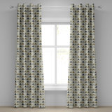 Sateen Blackout Curtains / Drapes Pair