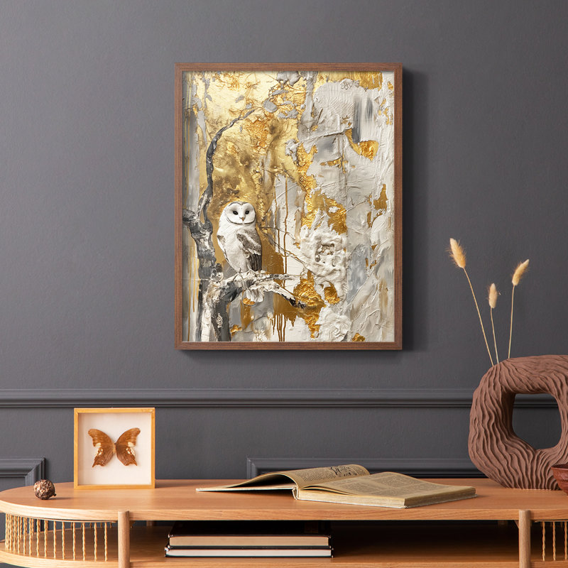 ANIMALS Series XCII - reproduction encadrée de qualité supérieure - prête à être accrochée - aucun clou requis, Noyer