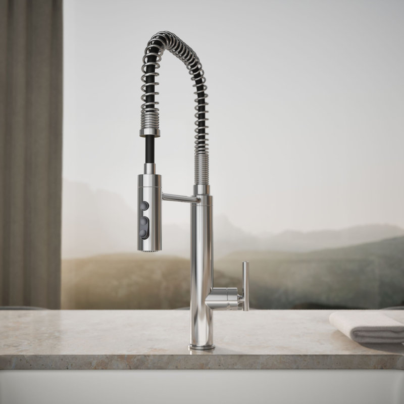 Purist® Pull Down Single Handle Kitchen Faucet, Polished Chrome