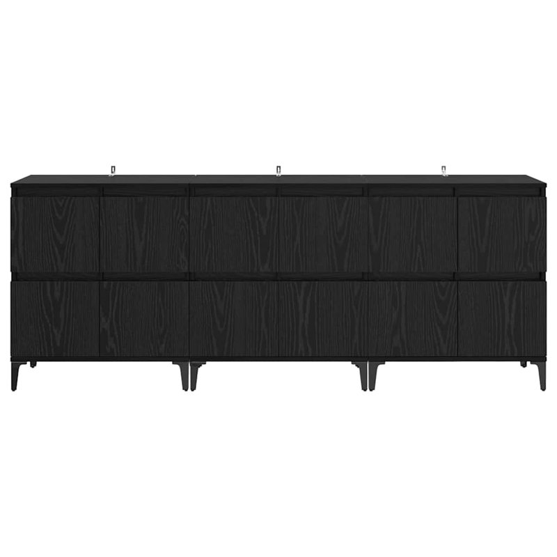 60cm Sideboard, Black Oak