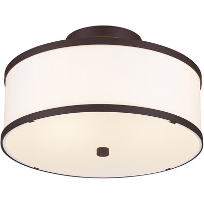 Enda Fabric Semi Flush Mount