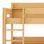 Cadre de lit superposé contemporain avec tablettes de rangement et ports USB-128979129
