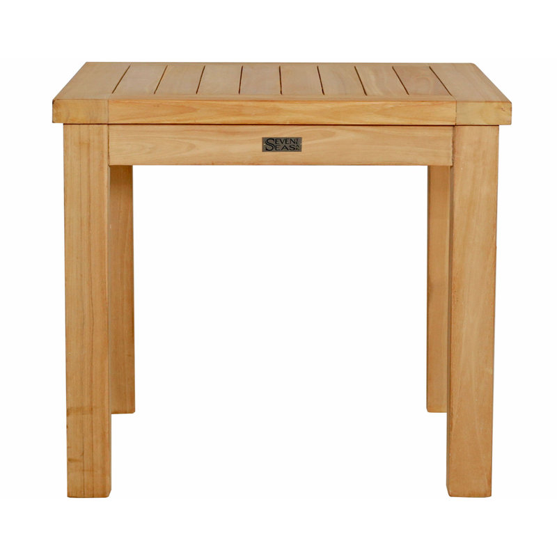 Square Teak Outdoor Side Table