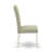 5 Piece Dining Table Set Includes a Round Kitchen Table with Pedestal and 4 Dark Shitake Linen Fabric Upholstered Chairs, Linen White-1015088890-951835602-951835603