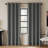 Indigo Road by Egypt Sherrod Sarasi Contrast Tweed Magnetic Closure 100% Blackout Grommet Curtain Panel-110961535-110961536