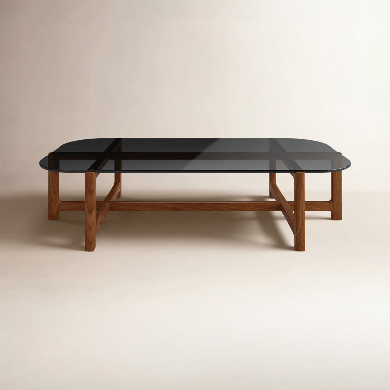 Quarry Coffee Table, Vintage Smoke Performance, Walnut