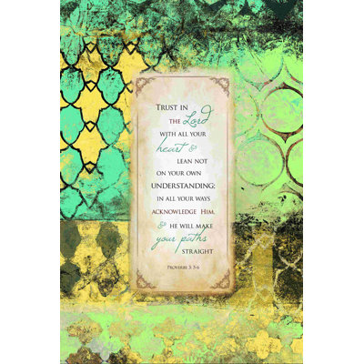 " Trust in the Lord Proverbs " Mixed Media Print