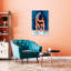Art mural dauphin contemporain-129475979