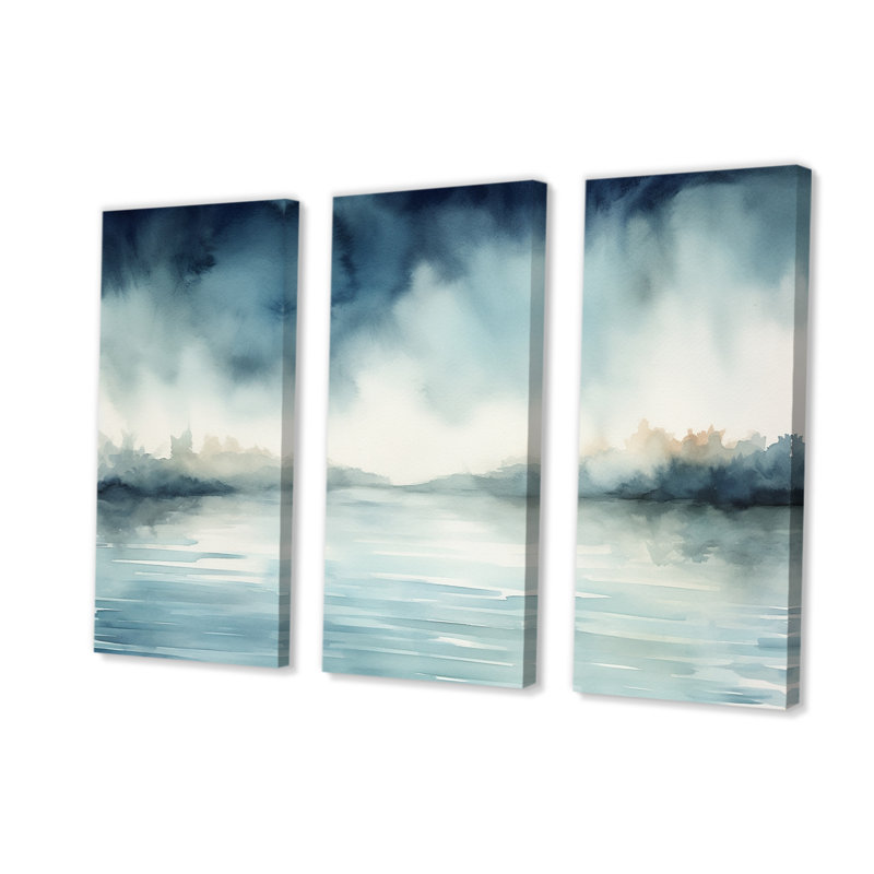 Dahabo - Lake, reproduction d'art sur toile, H 28 po x l 36 po x P 1 po