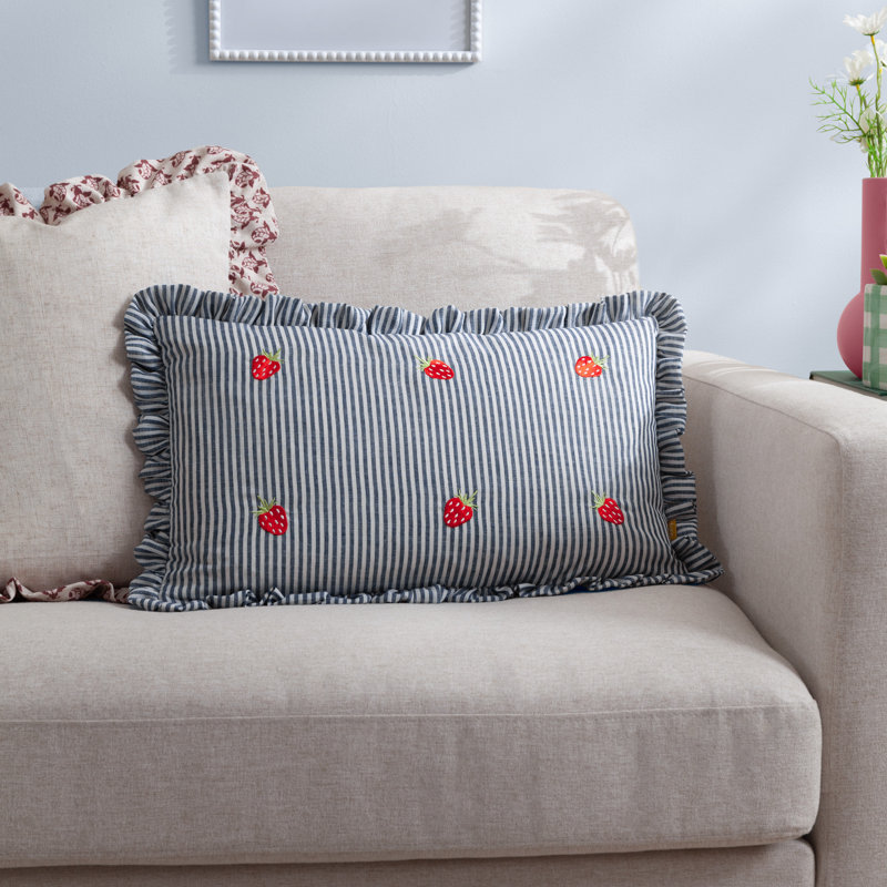 Les Fruites Striped Rectangular Cushion Cover