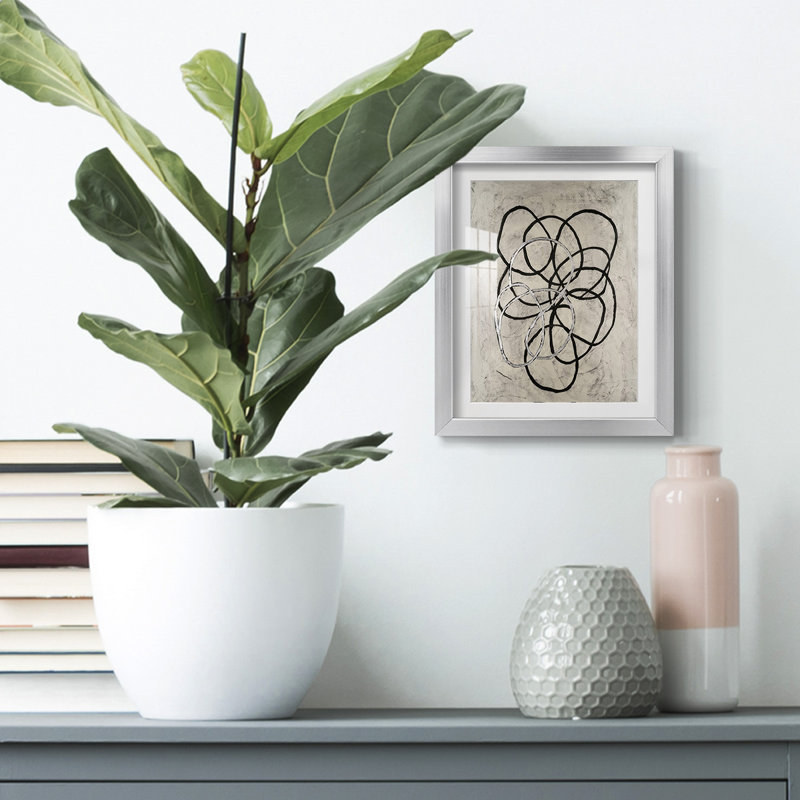 Disengage I -Framed Print, 28.5" H x 20.5" W, Silver