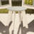 Outdoor Round 18" End Table, White-271292871