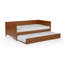 Camello Twin Solid Wood Daybed with Trundle-2033388165