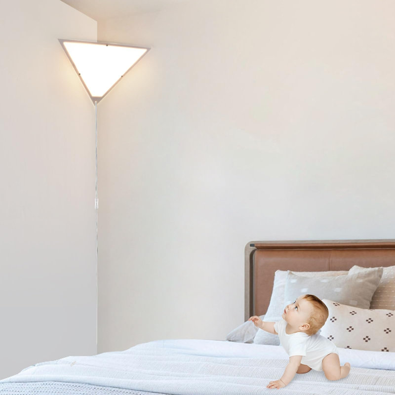 Corner Light With Switch, Ceiling Corner Lights For Living Room, Plug In Ceiling Light, Triangle Shape
