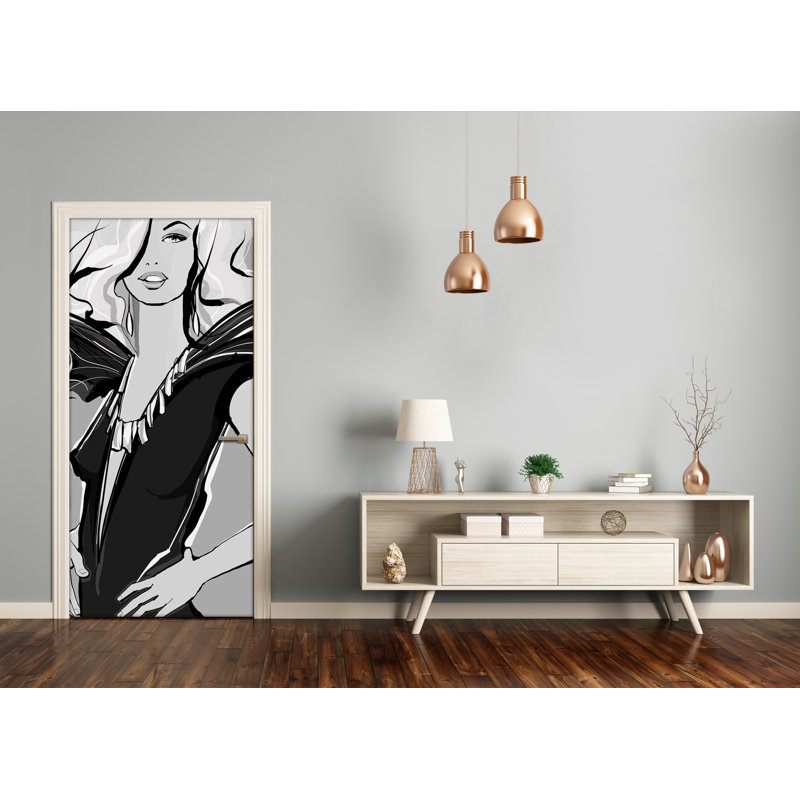Fashion Illustration Door Decal