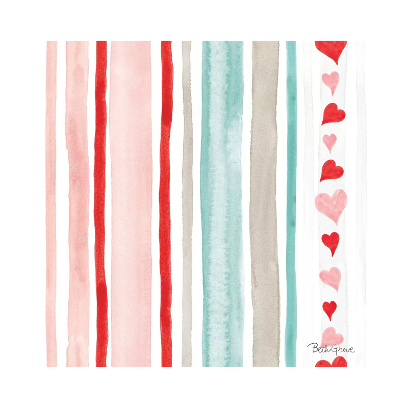 Paws of Love Pattern VI 1 Piece Wrapped Canvas Wall Art, 93.98 cm H x 93.98 cm W x 1.91 cm D