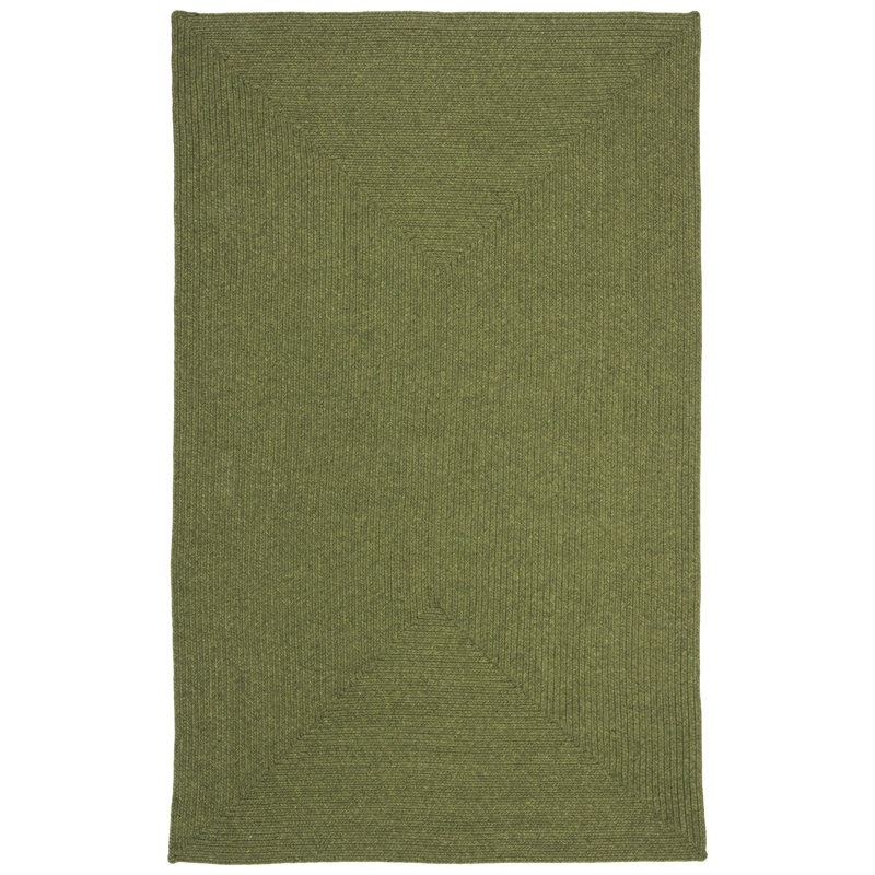 Lakehurst Solid Green Indoor/Outdoor Rug, Rectangle 183 x 244 cm