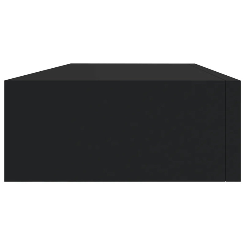 Ensemble de 2 tablettes de tiroir vidaXL, H 3,94 po x l 15,75 po x P 9,25 po, Noir