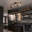 Black 4-Light Aluminium Ceiling Spotlight