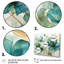 «Teal Green Organic croissance - Abstract Botanicals», art mural-743578342-799435657
