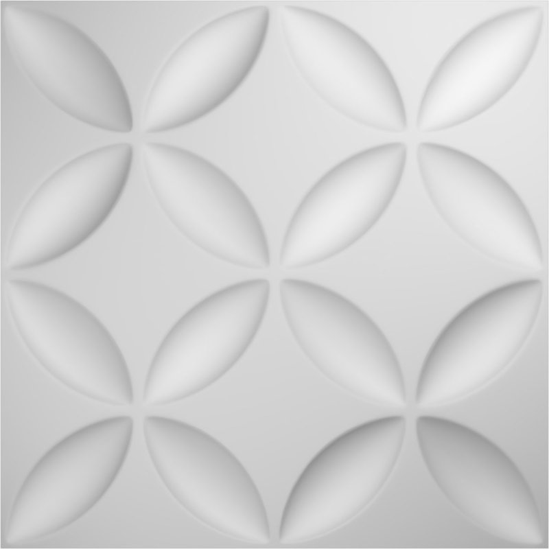 Panneau mural 3D décoratif Wallflower EnduraWall, Blanc