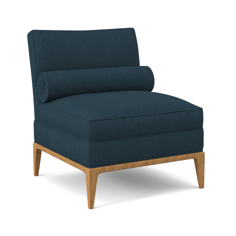 Fiona Slipper Chair, American Walnut, Margaret Lagoon