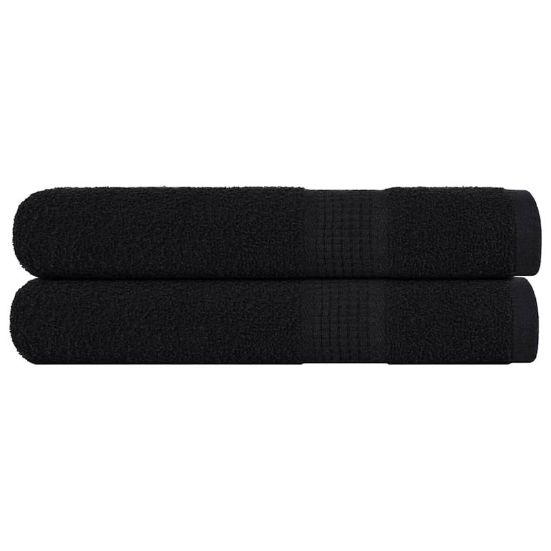 Samatar 100% Cotton Bath Towel, Black