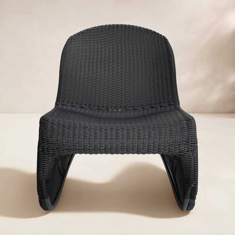 Portia Outdoor Lounge Chair, Vintage Coal
