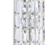 Chrome 5" Wide Wall Light for Bathroom, 2-Light Crystal Sconce with E12 Bulb Base – LED Compatible, BACL Certified