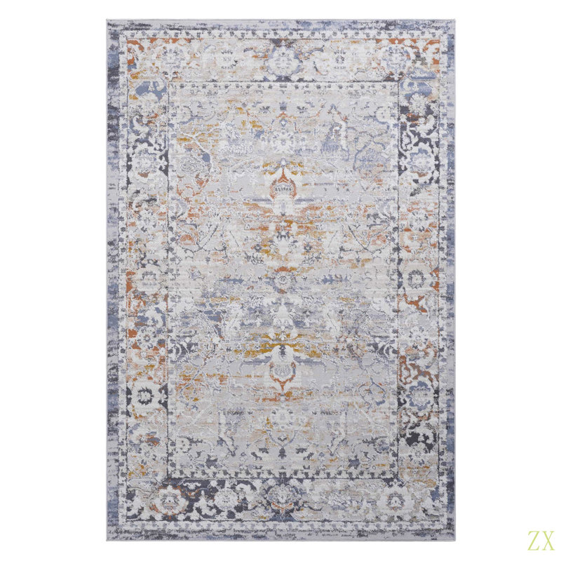 PAYAS Collection 5X7  Traditional Area Rug, Rectangle 5'3" x 7'6"