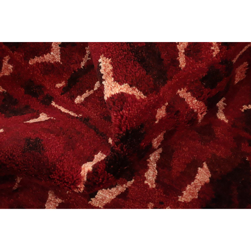 Rehaussez votre espace avec ce tapis rouge Gabbeh 6 x 8