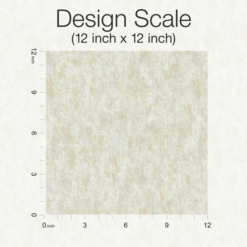 Abstract Metallic Wallpaper Roll, Beige