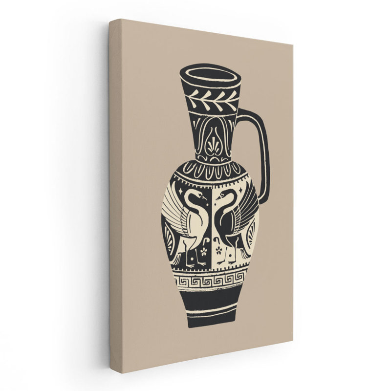 «Swan Pottery II», reproduction d'art sur toile, H 60 po x l 40 po
