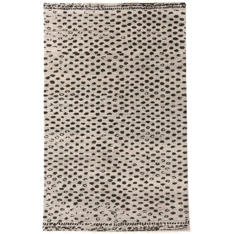 Tapis en laine noué à la main Hugo, Rectangle 7 pi 6 po x 9 pi 6 po