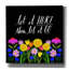 Toile épique Graffiti «Let It Hurt» par Elizabeth Caldwell, 12 po x 12 po-801805112