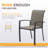 Jerrels Metal Outdoor Stacking Dining Armchair-1350278026