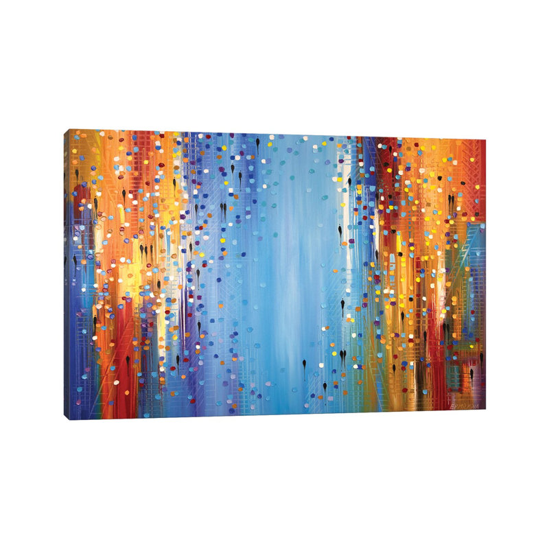Colors Of The Night by Ekaterina Ermilkina - Painting on Canvas, Wrapped Canvas, 66.04 cm H x 45.72 cm W x 1.91 cm D
